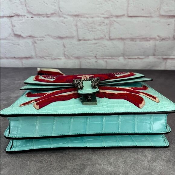 Gucci Croc Embossed Dionysus Crab Embroidered Limited Edition Runway Bag - Picture 10 of 16